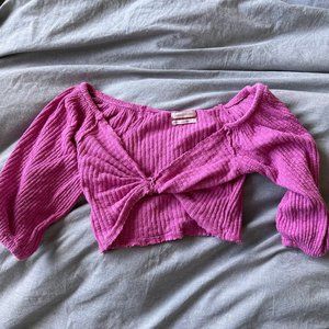 Urban Outfitters Pink Twist Top